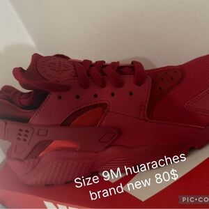 Nike Red huaraches Athletic Shoes